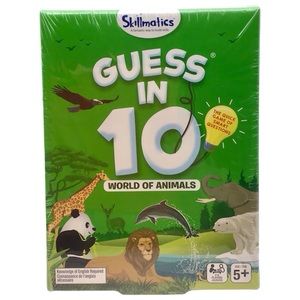 Spin Master Games Skillmatics Guess in 10 “World of Animals” Card Game (NWT)